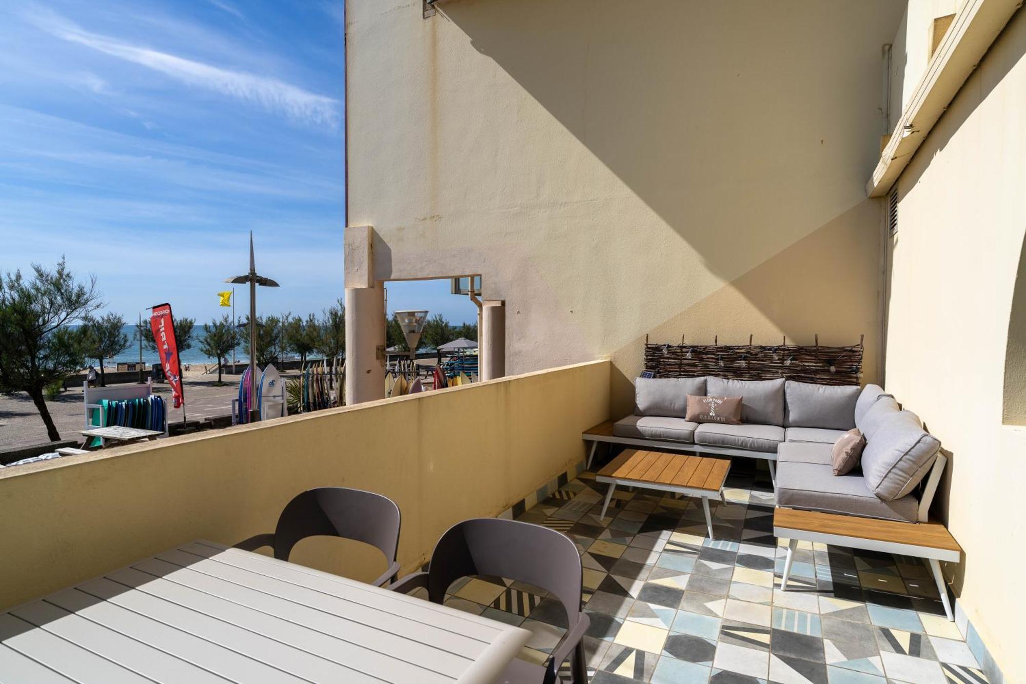 La Dune D'Or - Vue Mer, Studio Face A La Plage Avec Terrasse Soorts-Hossegor Eksteriør bilde