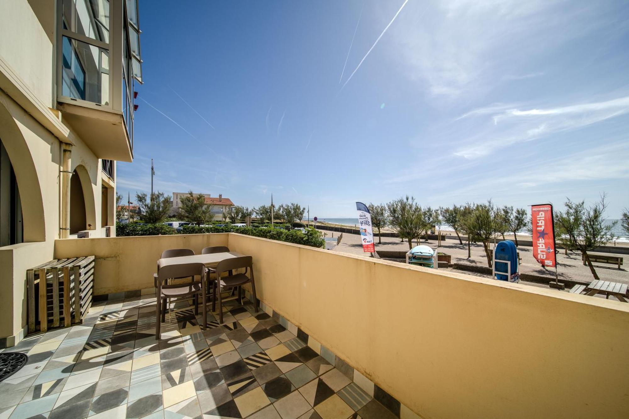 La Dune D'Or - Vue Mer, Studio Face A La Plage Avec Terrasse Soorts-Hossegor Eksteriør bilde